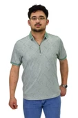 Erkek Polo Yaka Fermuarlı Merserize Jakarlı Tişört 7570 BGL-ST04536 thumbnail 5