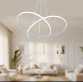 TT Aydınlatma TT310-BY  Trio Modeli Mat Beyaz Led Avize thumbnail 2