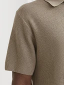 JPRCCCOOPER KNIT POLO SS SN Greige Greige M - 6
