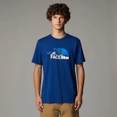 M SS MOUNTAIN LINE TEE BLUE BLUE XS - 1
