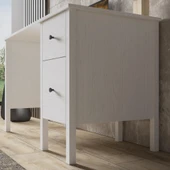 Venezia 2 Çekmece Premium Çalışma Masası - Minifiks - Wood Beyaz - 3