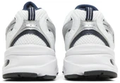 New Balance 530 White Silver Navy Spor Ayakkabı - 6