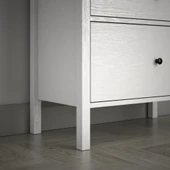 Venezia 4 Çekmeceli Şifonyer Ahşap Ayaklı - Minifiks - Wood Beyaz - 3