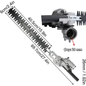 Çit Kesme Makinası Budama Düzeltme Aparatı Başlığı Çalı Kesme Bahçe Gül Bitki Tırpan 26 Mm 9 Diş - 7