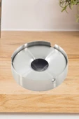 2’li Set Skoçlu Küllük Paslanmaz Çelik Kül Tablası Sigara Küllüğü 8+10 cm - 2