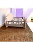 Taht Kedi Köpek Yatağı Ergonomik 40*70 Cm Çam Renk ,yıkanabilir Duck Kumaş Minderi Ile Beraber - 1