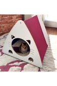 Kedi Köpek Evi 40*45Cm 8mm A Kalite Mdf Kaplama Şık Tasarım Rahat ve Yıkanabilir Minder Yatak Dahil - 1