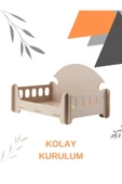 Taht Kedi Köpek Yatağı Ergonomik 30*50 Cm Yıkanabilir Duck Kumaş Minderi Ile Beraber - 3