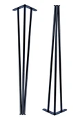 Metal Profil Boru Ayak Kütük Yemek Çalışma Masası Dresuar Ayağı 73 Cm (2 Adet) - 1