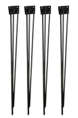 Metal Firkete Ayak 50 Cm 4'lü Set Kaşıklık Orta Sehpa Zigon Kütük Ayak - 1