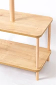 8 Askılı Portmanto Komodinli Ayakkabılık Vestiyer Naturel Ağaç Antre Ev Ofis 170x60x35 Cm - 3