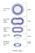 Bambum Lara - 26 Parça Porselen Kahvaltı Takımı Maku - 5