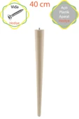 40 Cm Ahşap Ham Ayak Kütük Masa Orta Sehpa Zigon Ayağı - 1