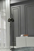 Lambader Eskitme Metal Gövde Modern Tasarım Ayarlanabilir Başlık Yerden Dekoratif Aydınlatma 160 cm - 1
