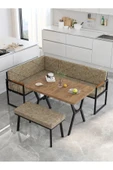 Src 70x110cm Atlantik Masalı, Köşe Takımı, Mutfak, Balkon Köşe Takımı, Mutfak Masası Takımı - Cappucino - 1