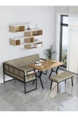 Src 70x110cm Atlantik Masalı, Köşe Takımı, Mutfak, Balkon Köşe Takımı, Mutfak Masası Takımı - Cappucino - 3