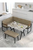 Src 70x110cm Efes Masalı, Köşe Takımı, Mutfak, Balkon Köşe Takımı, Mutfak Masası Takımı - Cappucino - 1