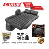 CARUB Araç İçi 12V Şişme Yatak Pompa + Yastık Seti - 2