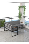 Src , Köşe Takımı, Mutfak, Balkon Köşe Takımı, Mutfak Masası Takımı - Koyu Gri - 3