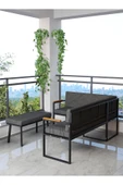 Src , Köşe Takımı, Mutfak, Balkon Köşe Takımı, Mutfak Masası Takımı - Puflu - Antrasit - 3