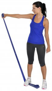 MVS PİLATES & YOGA 
EGZERSİZ BANDI , THERABAND MAVİ RENK(GÜÇLÜ) 45.5 MT - 1