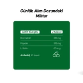 Bromelain-Papain-L-Sistin İçeren Gıda Takviyesi thumbnail 5