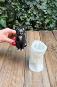 Kedi Kaju Tekli Silikon Mum Kalıbı thumbnail 2
