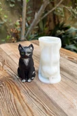 Kedi Kaju Tekli Silikon Mum Kalıbı thumbnail 1