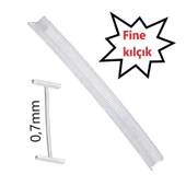 ŞEFFAF Fine 7milimetre / 0,7cm Etiketleme KILÇIĞI (1000 adet) thumbnail 1