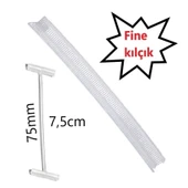 ŞEFFAF Fine 75milimetre / 7,5cm Etiketleme KILÇIĞI (1000 adet) thumbnail 1