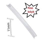 ŞEFFAF Fine 11milimetre / 1,10cm Etiketleme KILÇIĞI (1000 adet) thumbnail 1