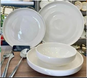 ROYKİNG DINA WHITE BODY 24 PARÇA 6 KİŞİLİK YEMEK TAKIMI DRN 23030W - 1