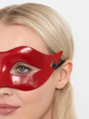 Kırmızı Renk Masquerade Kostüm Partisi Venedik Balo Maskesi - 2
