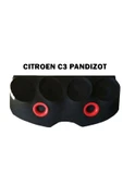 CITROEN C3 2 ÇİFT 20 1 ÇİFT 10 CM  PANDİZOT HOPERLOR YERİ İPSİZ POLYESTER PORTLU UYUMLU - 2