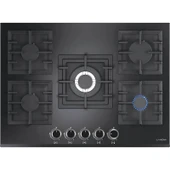 Lanova Kül 3206B01 - G17402-104 - 3220B6 5'li Siyah Cam Ankastre Set - 3