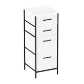 Çok Amaçlı Dolap 4 Çekmeceli Komodin Sehpa Gri 1612 - 8