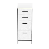 Çok Amaçlı Dolap 4 Çekmeceli Komodin Sehpa Gri 1612 - 6