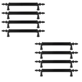 8 Adet Sert Plastik Polavit Siyah 96 Mm  Mobilya Mutfak Çekmece Dolap Dolabı Kulpu Kulbu Kulpları thumbnail 4