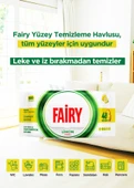 Fairy Çok Amaçlı Yüzey Temizleme Mendili 100 Yaprak 12 Adet | Limon Yağlı | Beyaz Sirke Karbonat - 8
