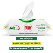 Fairy Çok Amaçlı Yüzey Temizleme Mendili 100 Yaprak 6 Adet | Limon Yağlı | Beyaz Sirke Karbonat - 2
