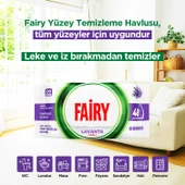 Fairy Çok Amaçlı Yüzey Temizlik Havlusu 100 Yaprak 3 Adet | Lavanta Yağlı | Beyaz Sirke Karbonat - 3