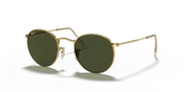 Ray-Ban Round Metal 3447 001 Arista Gold-Green Güneş Gözlüğü thumbnail 1