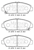 ROVER 600- SD- 93/97; ÖN FREN BALATASI (DİSK) (137,8X50X18,5) (DAIWA) - 2