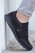 Kevın Siyah Siyah Rahat Taban Günlük Yürüyüş Koşu Erkek Sneaker Spor Ayakkabı KEVIN-5045 - 2