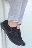 Kevın Siyah Siyah Rahat Taban Günlük Yürüyüş Koşu Erkek Sneaker Spor Ayakkabı KEVIN-5045 - 1