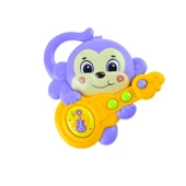 Oyuncak Maymun Gitarist Maymun Işıklı Sesli 15 Cm - 1