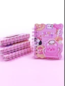 Animal Party Cırtlı Cep Boy Sevimli Mini Not Defteri (7x8 cm) - Hello - 1