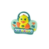 Oyuncak Ördek Dj Ördek Piyano Işıklı Sesli 30 Cm - 1