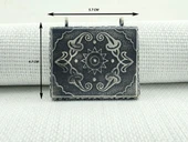 925 Ayar Güneş Simgeli Kral Zincirli Muska Kabı Kolye thumbnail 3