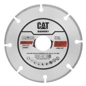 CAT DA09051 115mm Profesyonel Çelik, İnox, Demir Elmas Metal Kesme Diski (Soketli, Aralıklı Kenar) - 1